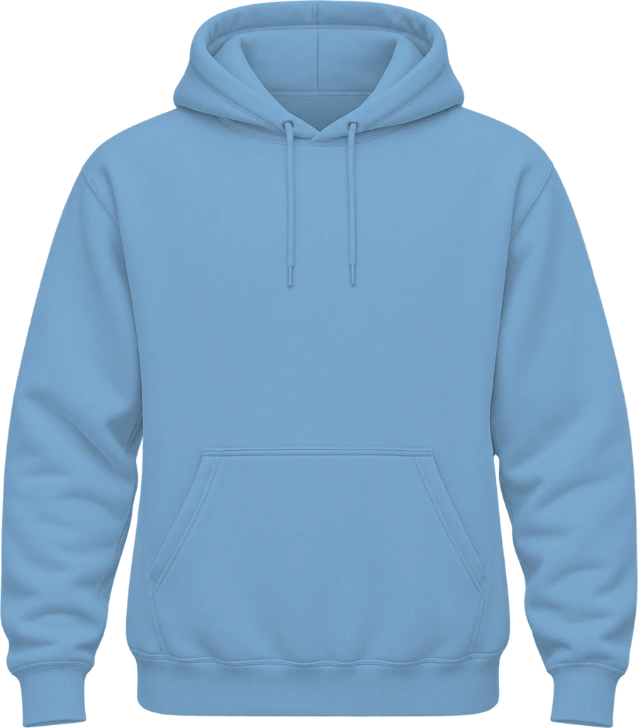 Belmont High School Hoodie — Light Blue back