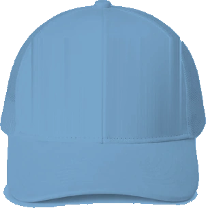 Belmont High School Trucker Hat — Light Blue back