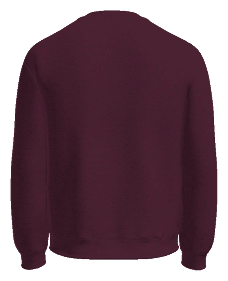 Horace Mann Elementary Crewneck — Maroon back