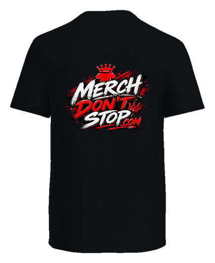 Merch Going Crazy Tee — Black back