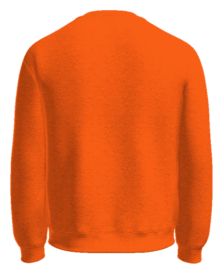 Merch Going Crazy Crewneck — S. Orange back