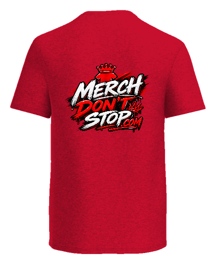 Merch Going Crazy Tee — Red back