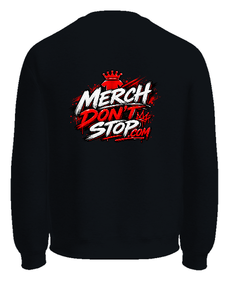 Merch Going Crazy Crewneck — Black back