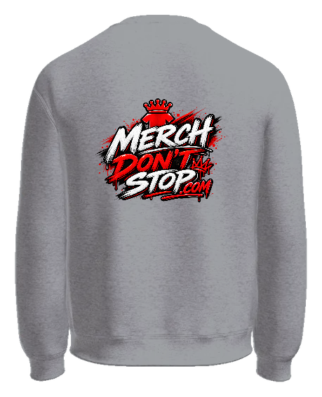 Merch Going Crazy Crewneck — Sport Grey back