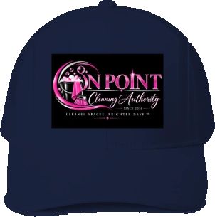 THE OPCA SHOP by On Point Cleaning Authority Trucker Hat — Navy back