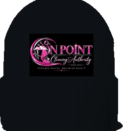 THE OPCA SHOP by On Point Cleaning Authority Beanie — Black back