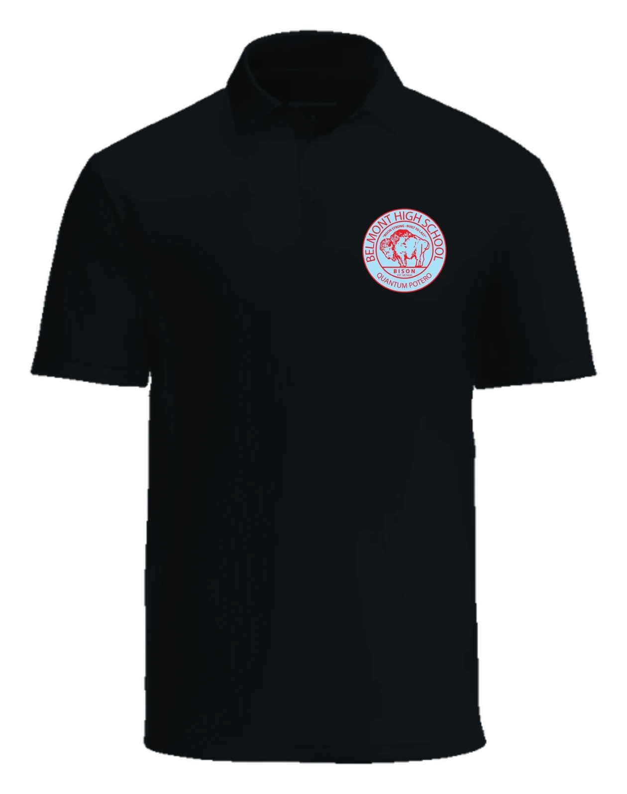 Belmont High School Polo — Black
