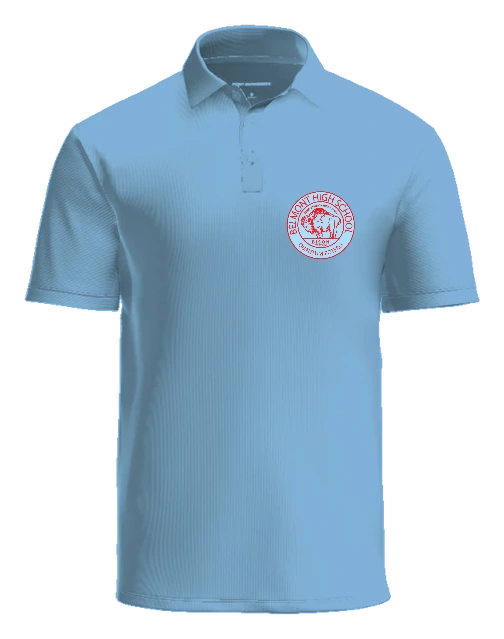 Belmont High School Polo — Light Blue front