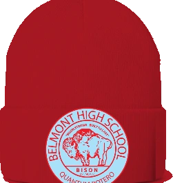 Belmont High School Beanie — Red front