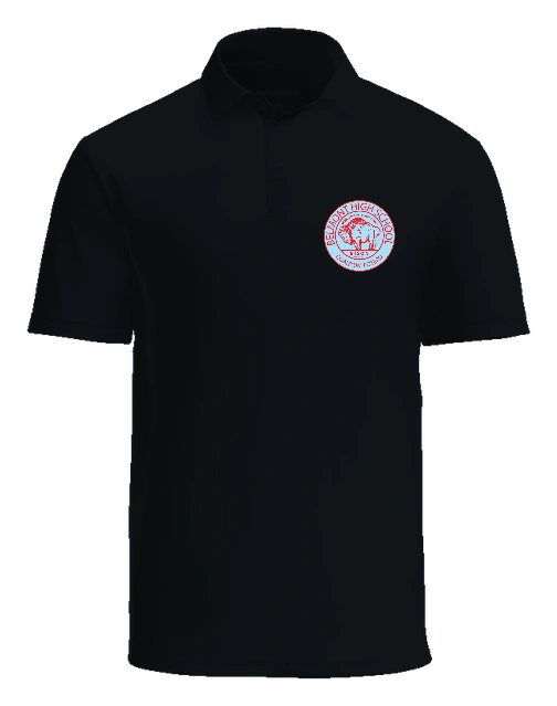 Belmont High School Polo — Black front