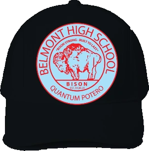 Belmont High School Trucker Hat — Black front