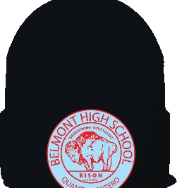 Belmont High School Beanie — Black front