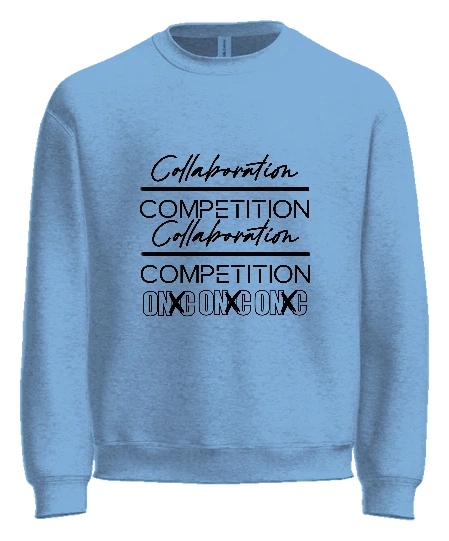 Capitalist Clothing (Cæpįtæłíśt™️) Crewneck — Light Blue front