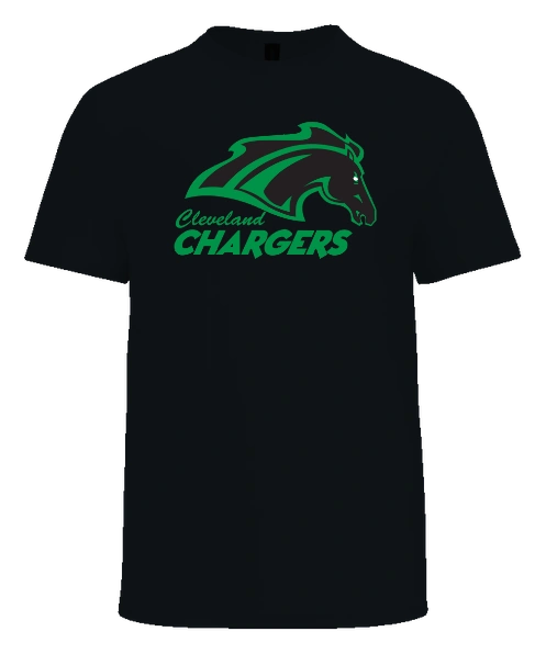 Cleveland Elementary (Chargers) Tee — Black front