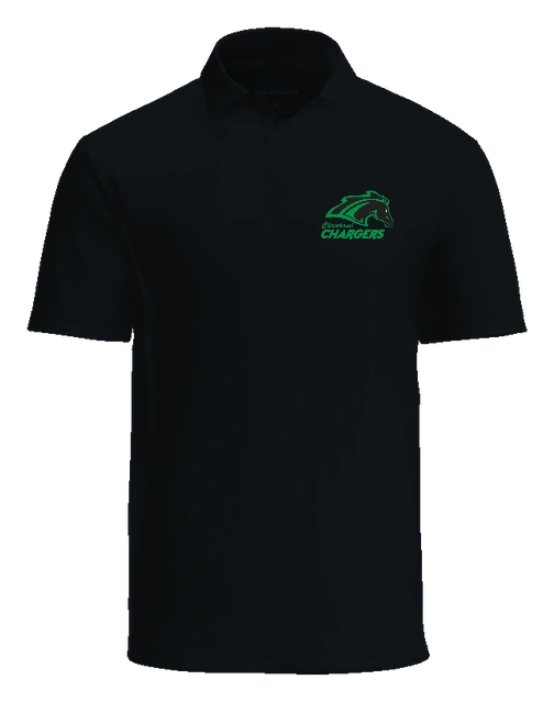 Cleveland Elementary (Chargers) Polo — Black front