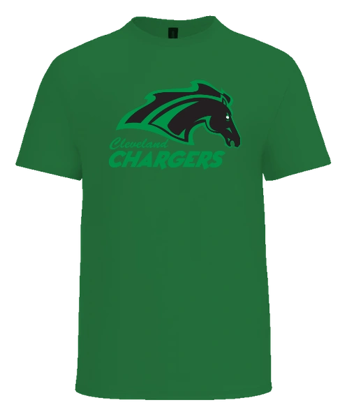 Cleveland Elementary (Chargers) Tee — Irish Green front