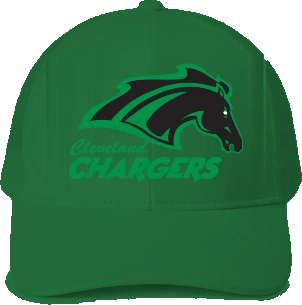 Cleveland Elementary (Chargers) Trucker Hat — Irish Green front