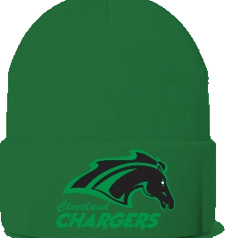 Cleveland Elementary (Chargers) Beanie — Irish Green front
