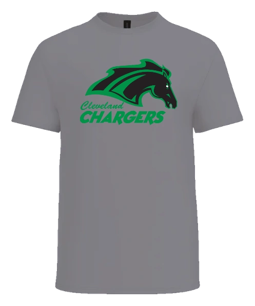Cleveland Elementary (Chargers) Tee — Sport Grey front
