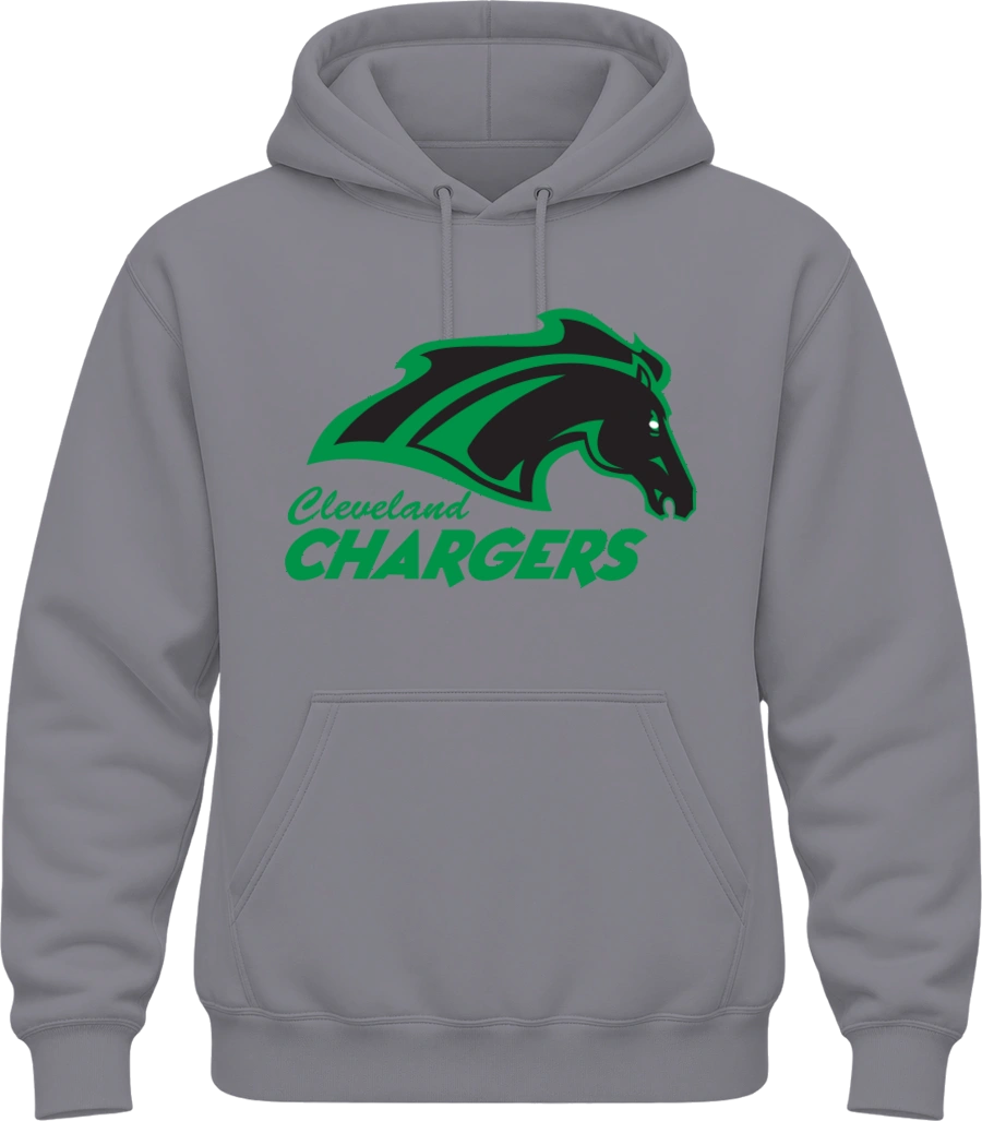 Cleveland Elementary (Chargers) Hoodie — Sport Grey front
