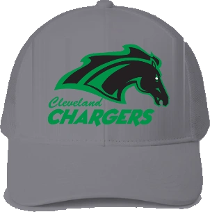 Cleveland Elementary (Chargers) Trucker Hat — Sport Grey front