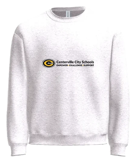 W.O. Cline Elementary School Crewneck — White front
