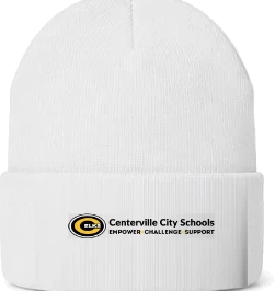 W.O. Cline Elementary School Beanie — White