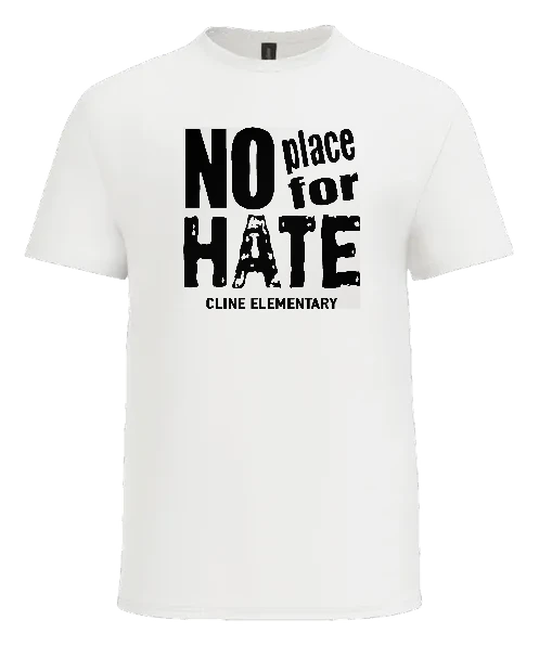 W.O. Cline Elementary School Tee — White front