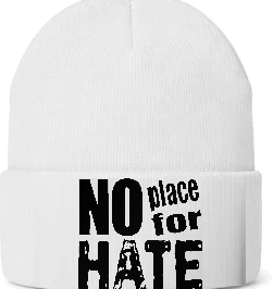 W.O. Cline Elementary School Beanie — White