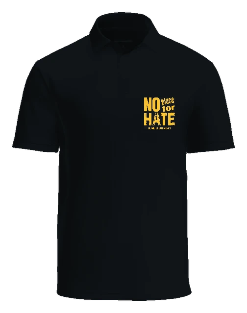 W.O. Cline Elementary School Polo — Black