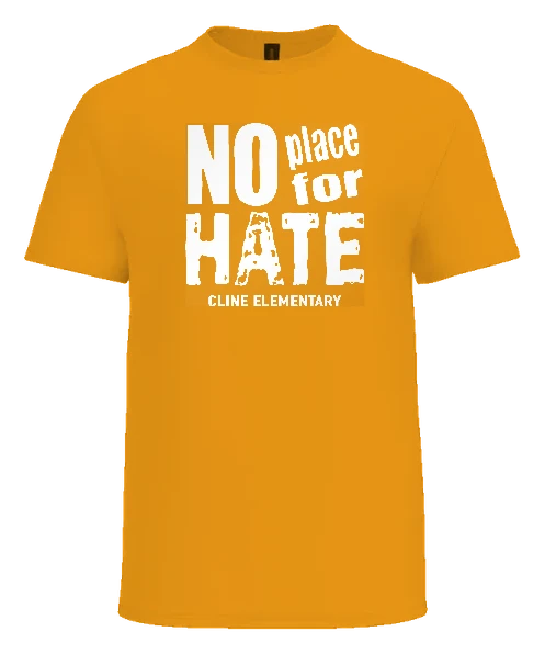 W.O. Cline Elementary School Tee — Gold front