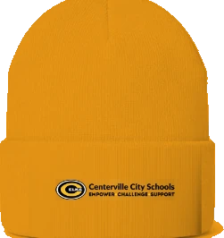W.O. Cline Elementary School Beanie — Gold