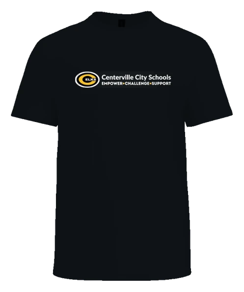 W.O. Cline Elementary School Tee — Black front