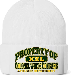 Colonel White Beanie — White front