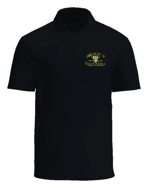 Colonel White Polo — Black front