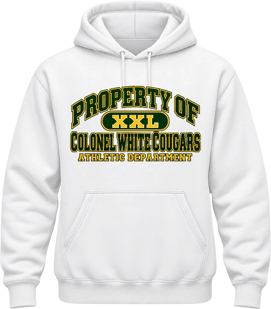 Colonel White Hoodie — White front
