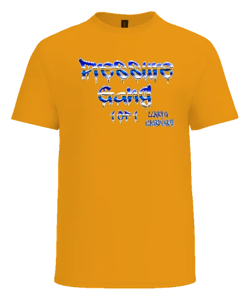 Comfort Angels Tee — Gold front