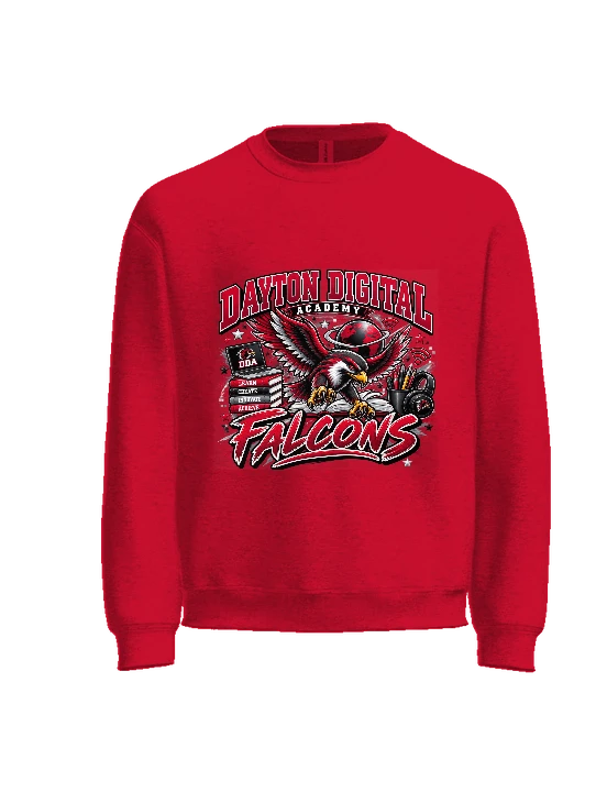 Dayton Digital Academy Crewneck — Red front