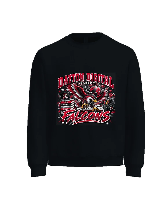 Dayton Digital Academy Crewneck — Black front
