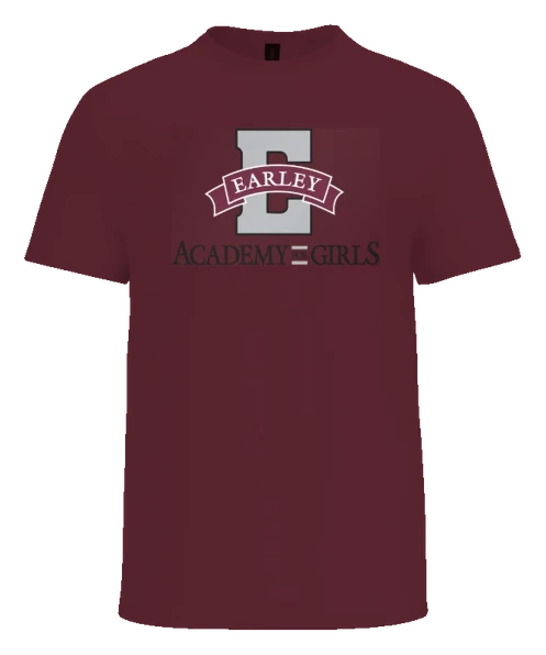 Earley Academy Tee — Maroon front