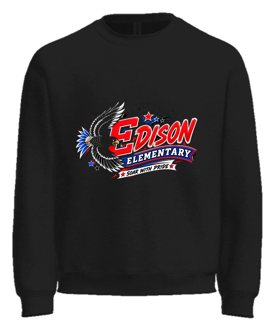 Edison Elementary Edison Elementary Crewneck — Black