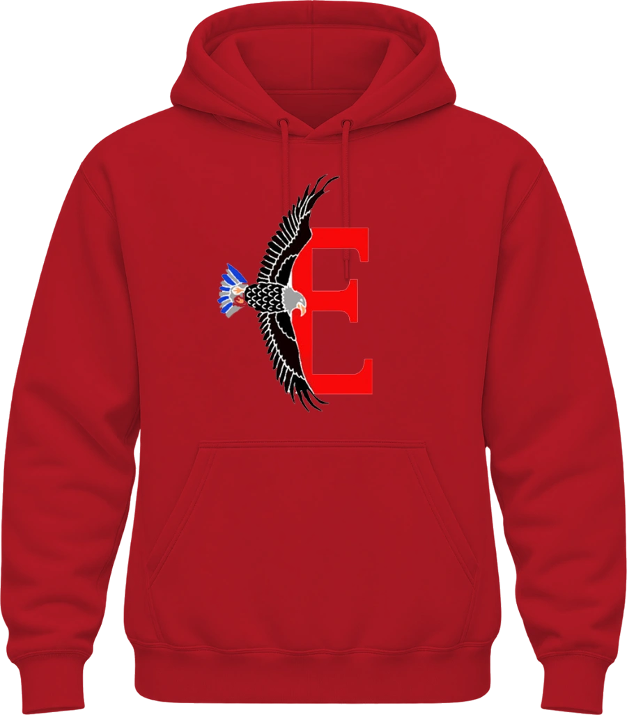 Edison Elementary Hoodie — Red front