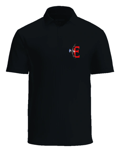 Edison Elementary Polo — Black front