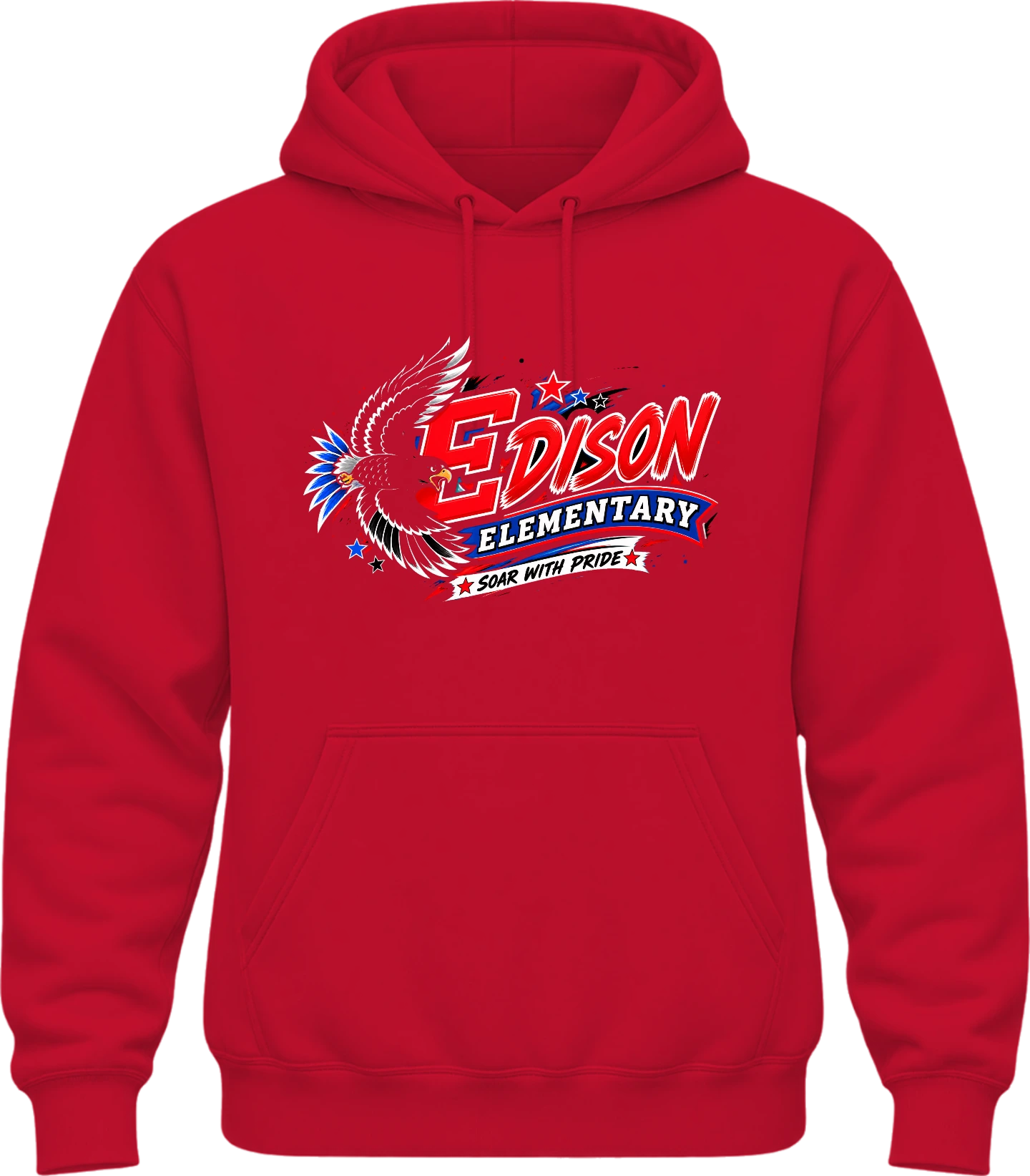 Edison Elementary Edison Elementary Hoodie — Red