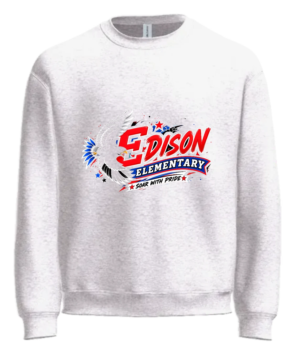 Edison Elementary Edison Elementary Crewneck — White