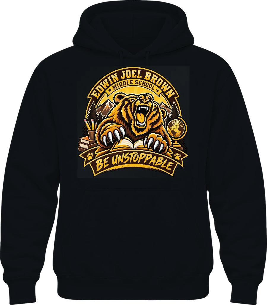 Edwin Joel Brown Middle School Hoodie — Black