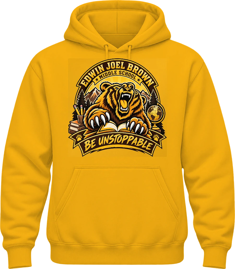 Edwin Joel Brown Middle School Hoodie — Gold