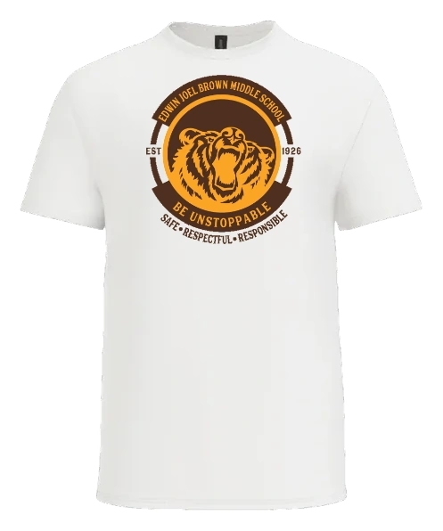 Edwin Joel Brown Middle School Tee — White front