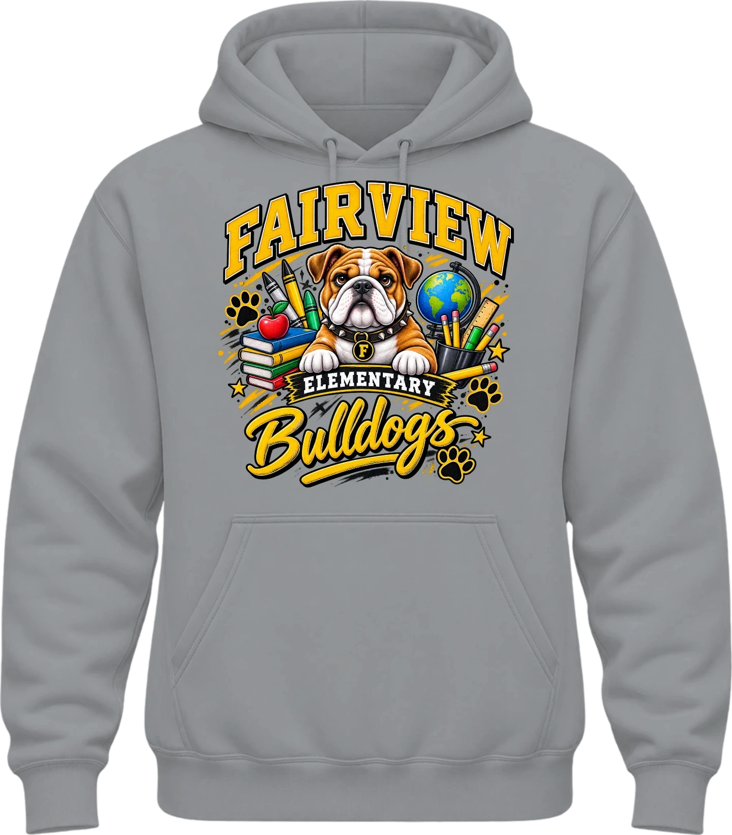 Fairview Elementary Hoodie — Sport Grey