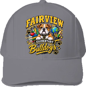 Fairview Elementary Trucker Hat — Sport Grey front